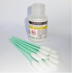 100ml Bottle of Cleaning Fluid and 50 Swabs For Solvent Printers